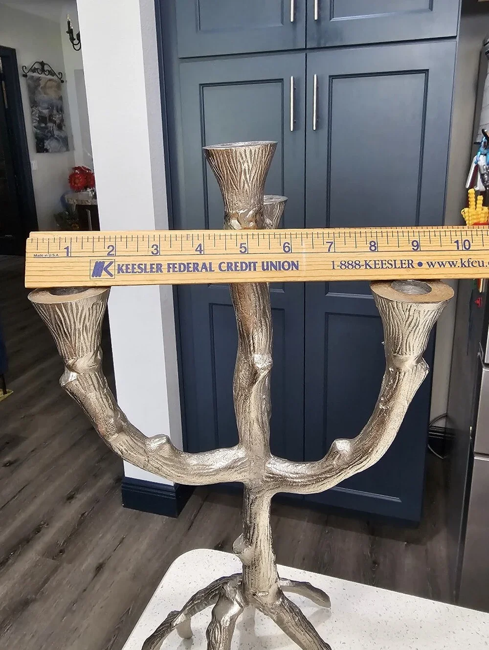 Metal Tree Branch Candelabra